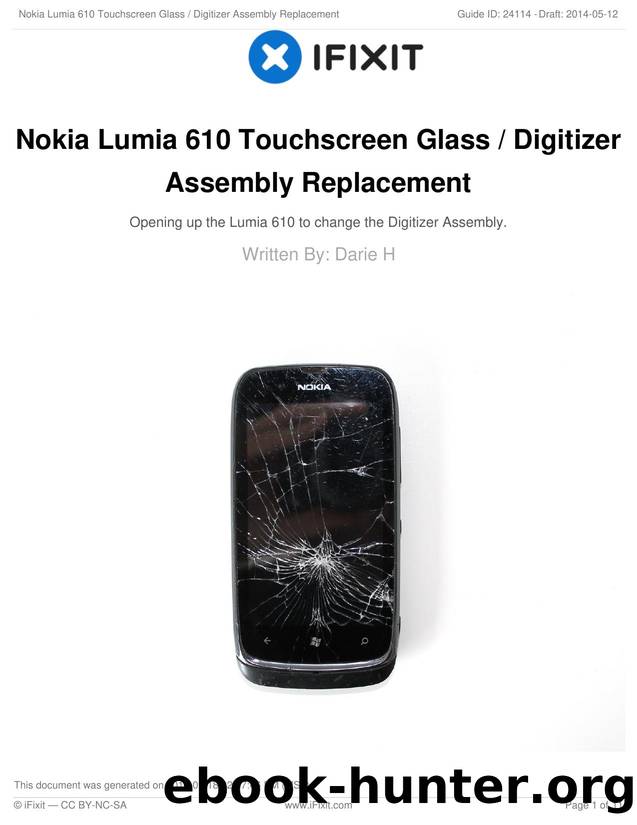 Nokia Lumia 610 Touchscreen Glass  Digitizer Assembly Replacement by Unknown