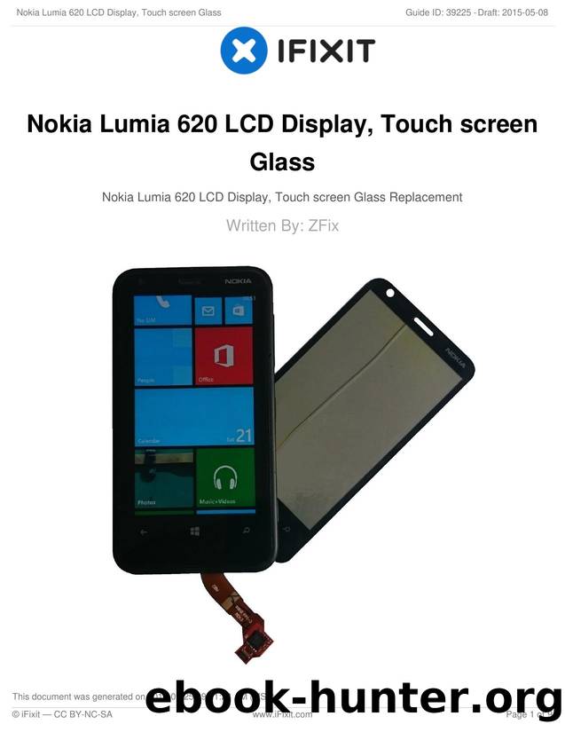 Nokia Lumia 620 LCD Display, Touch screen Glass by Unknown