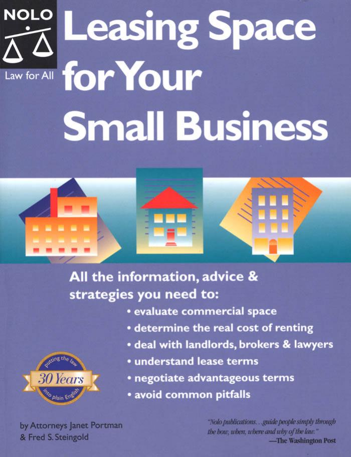 Nolo Press Leasing Space for Your Small Business (2001) by Unknown