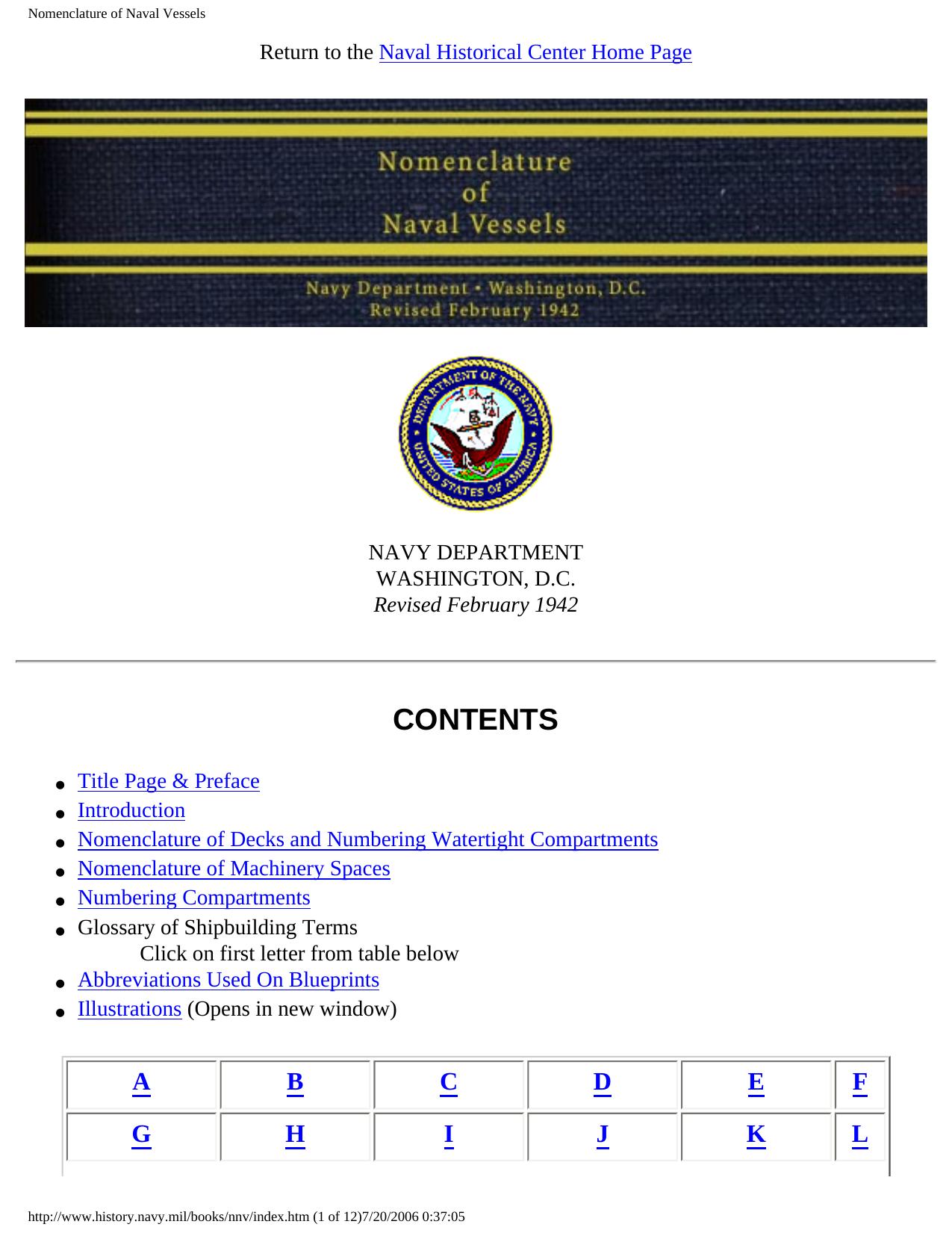 Nomenclature of naval vessels by United States. Navy Dept.; United States. Navy Dept. Bureau of Ships