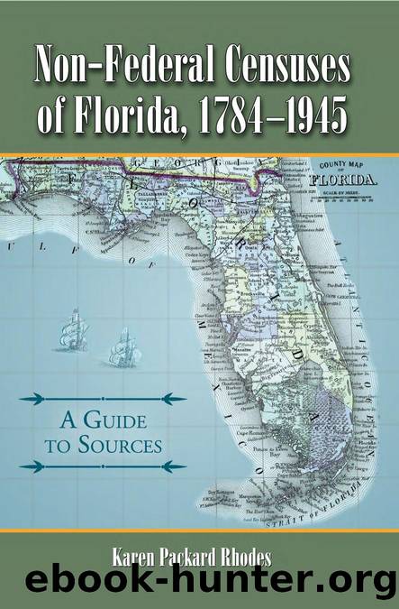 Non-Federal Censuses of Florida, 1784-1945 : A Guide to Sources by Karen Packard Rhodes