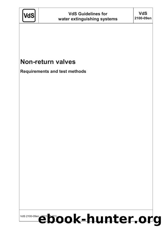 Non-return valves by VdS