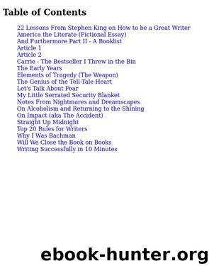 Nonfiction Collection by Stephen King
