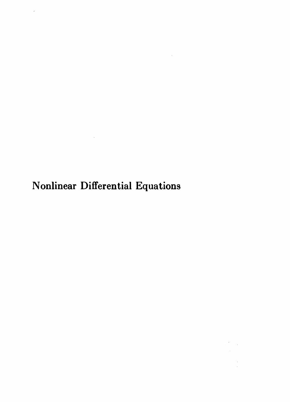 Nonlinear Differential Equations by Raimond A. Struble