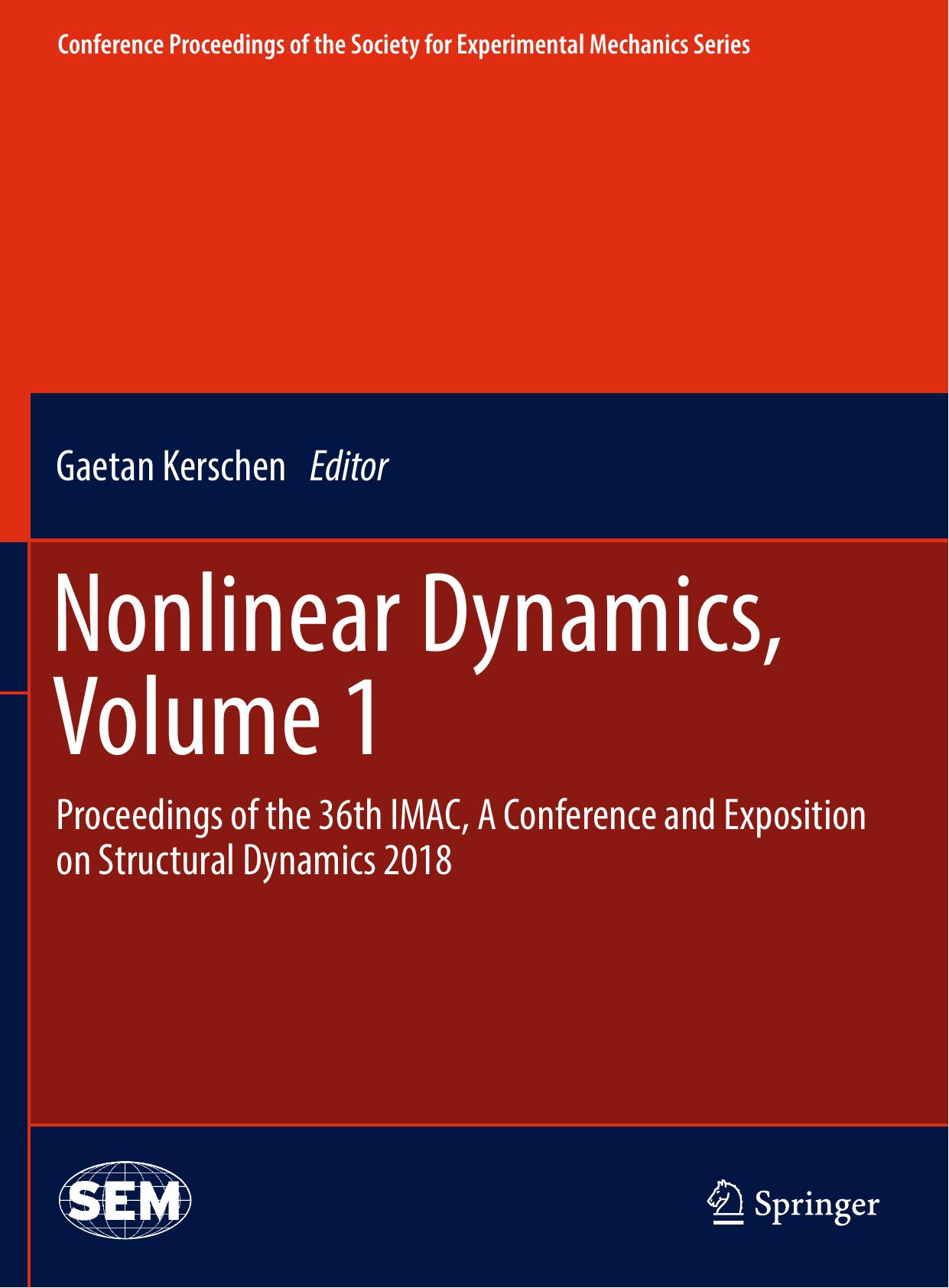 Nonlinear Dynamics, Volume 1 by Gaetan Kerschen
