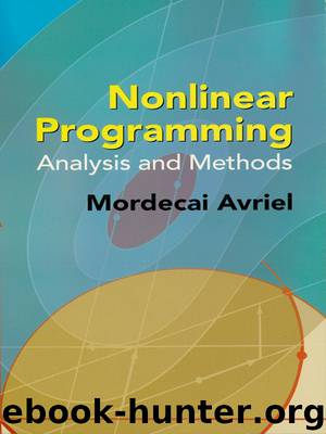 Nonlinear Programming by Avriel Mordecai;