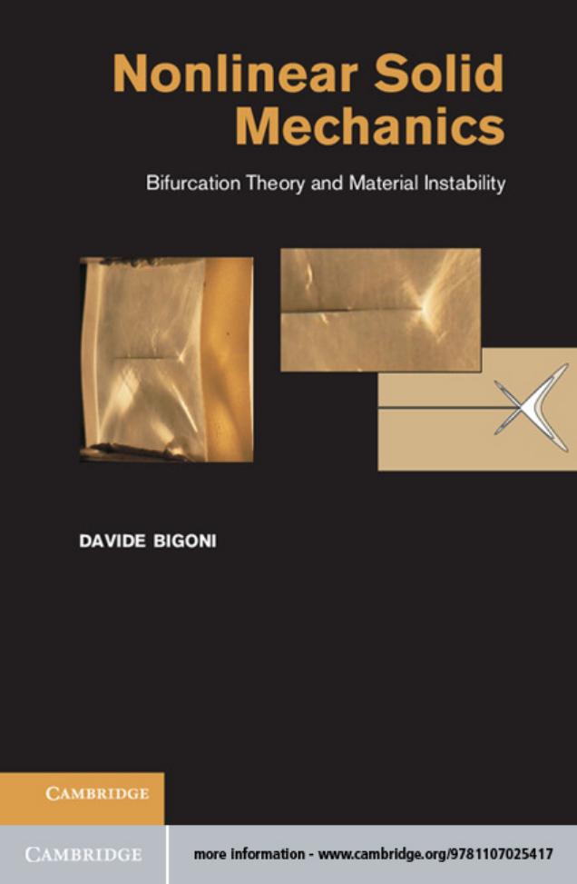 Nonlinear solid mechanics : bifurcation theory and material instability by Davide Bigoni