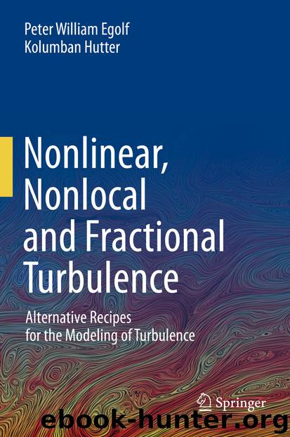 Nonlinear, Nonlocal and Fractional Turbulence by Peter William Egolf & Kolumban Hutter
