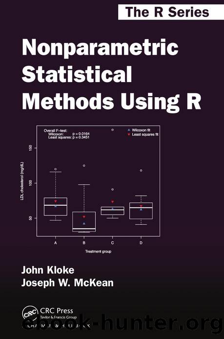 Nonparametric Statistical Methods Using R by John Kloke & Joseph W. McKean