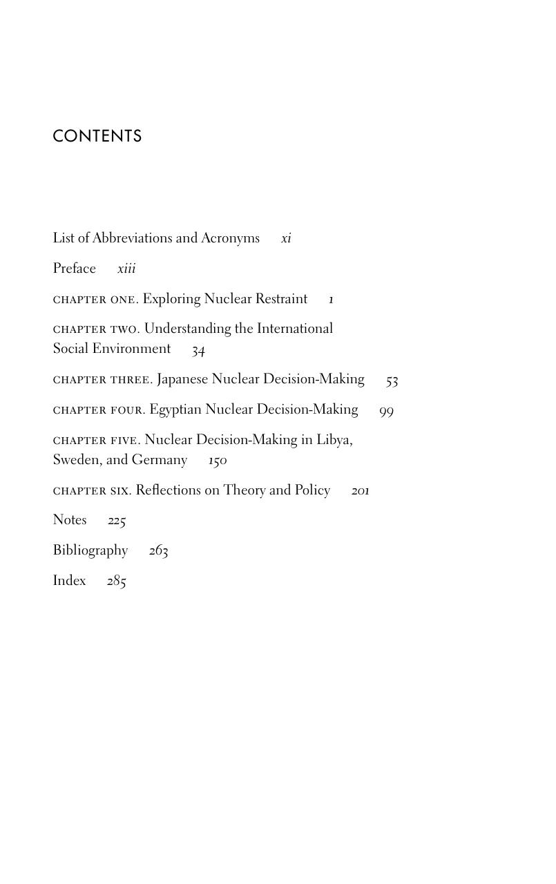 Nonproliferation Norms: Why States Choose Nuclear Restraint by Maria Rost Rublee