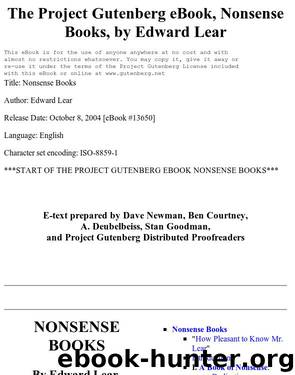 Nonsense Books by Edward Lear