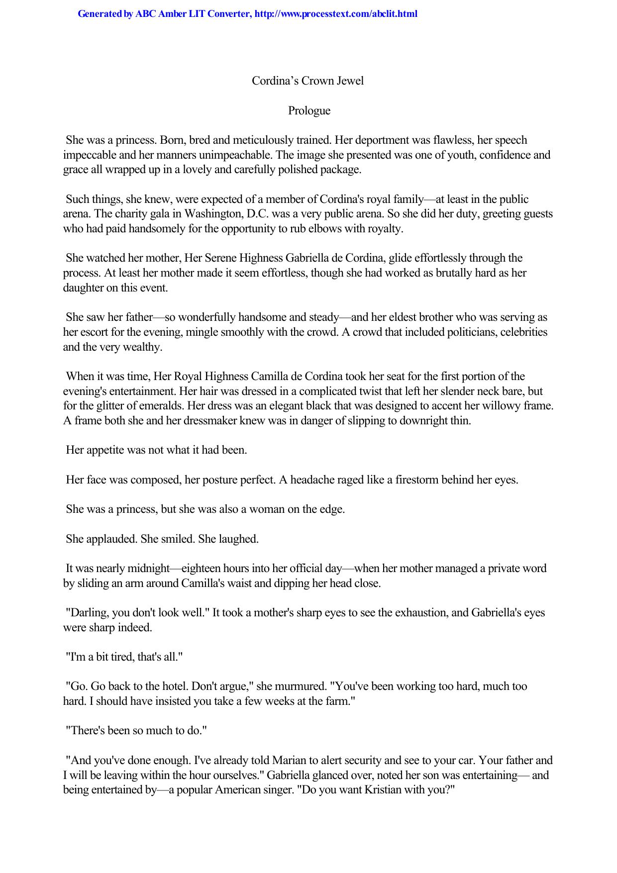 Nora Roberts - Cordina's Royal Family 04 by Cordina's Crown Jewel