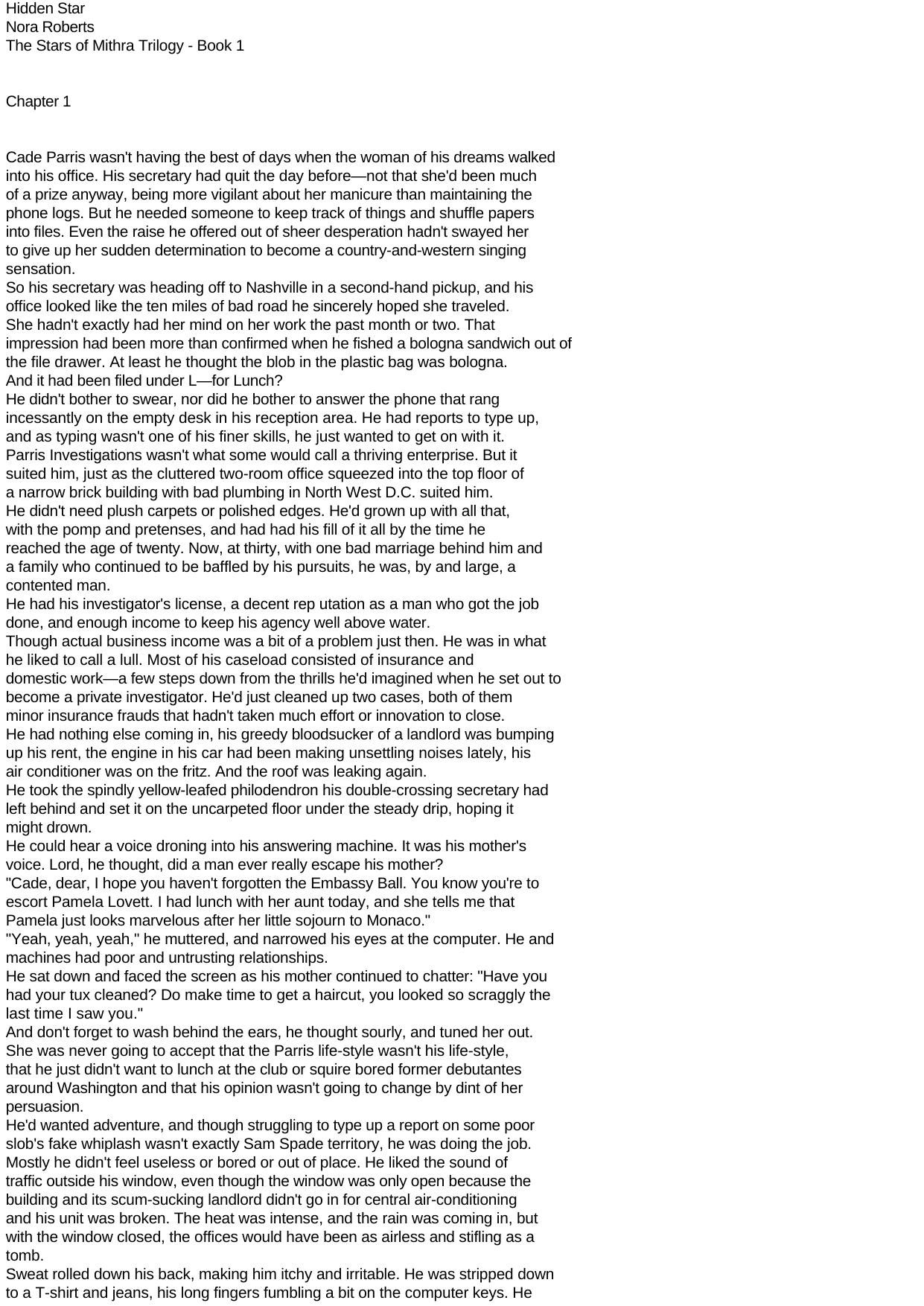 Nora Roberts - Stars Of Mithra 01 by Hidden Star