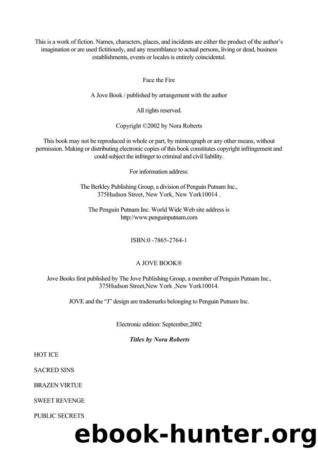 Nora Roberts - Three Sisters Islands - 3 by Face The Fire