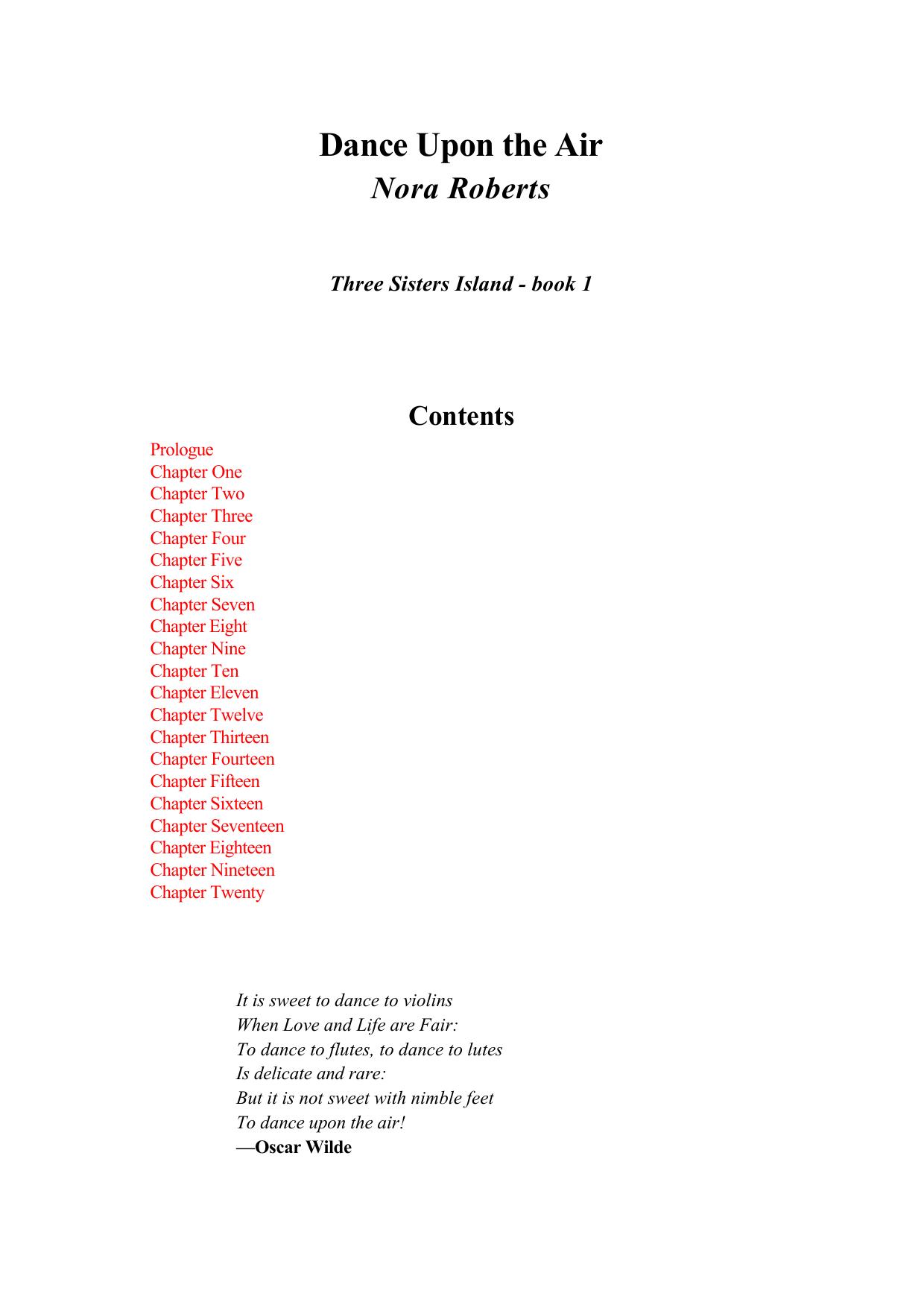 Nora Roberts - Three Sisters Trilogy 01 by Dance Upon The Air