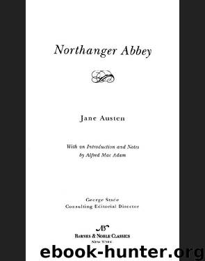 Northanger Abbey (Barnes & Noble Classics Series) by Jane Austen