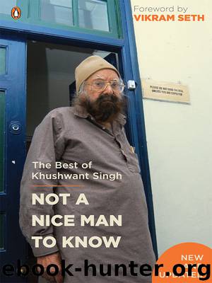 Not a Nice Man to Know by Khushwant Singh