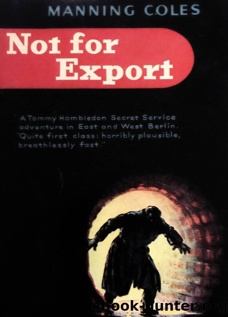 Not for Export by Coles Manning