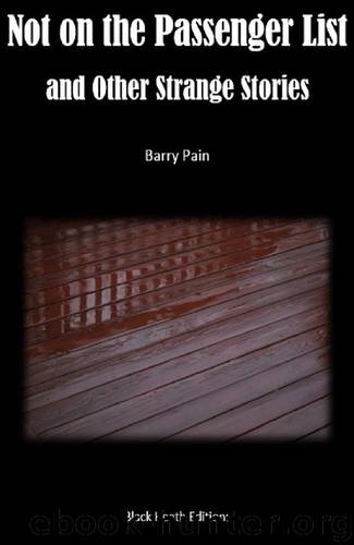 Not on the Passenger List by Not on the Passenger List & Other Strange Stories (epub)