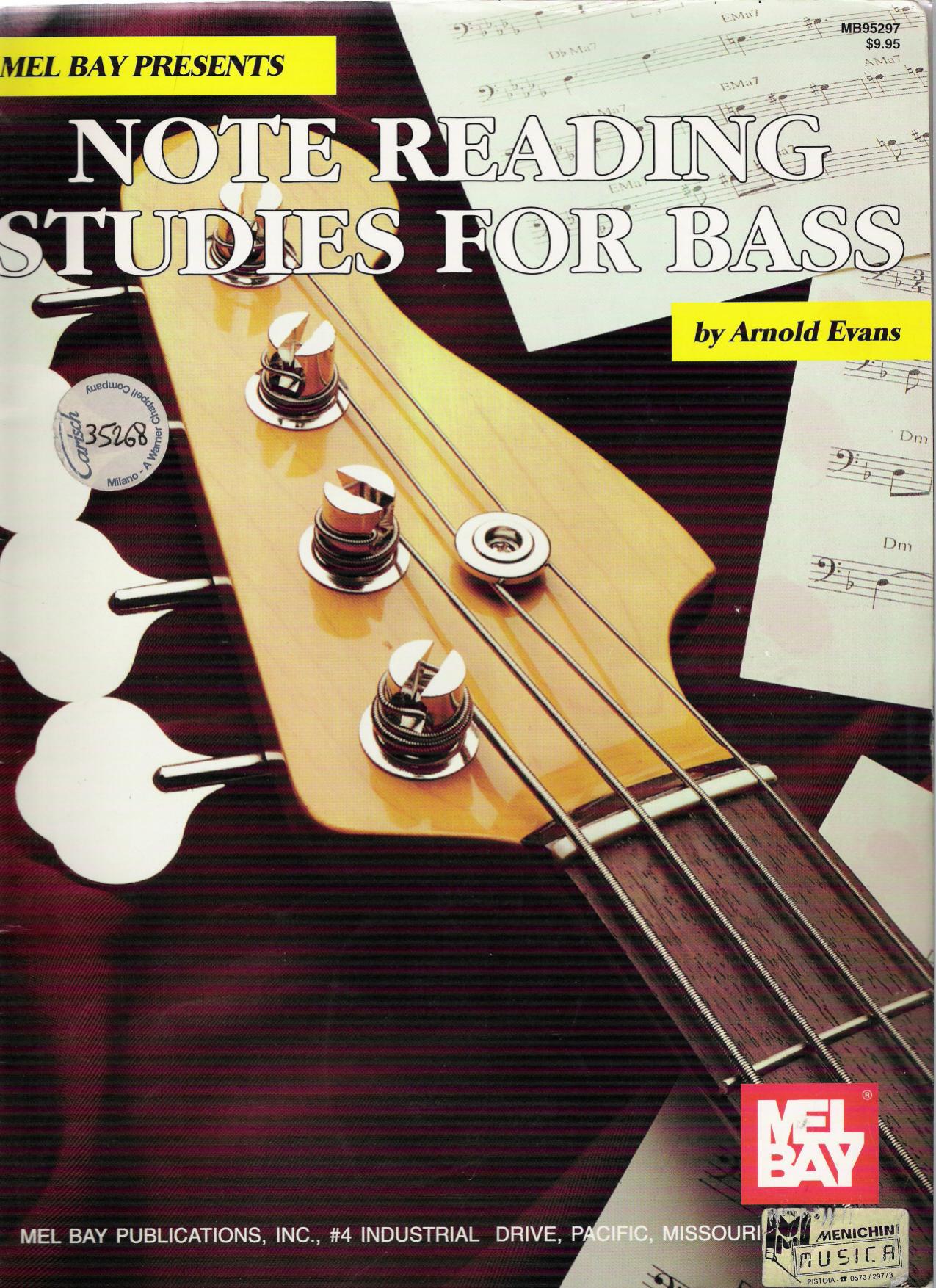 Note Reading Studies For Bass by Evans Arnold