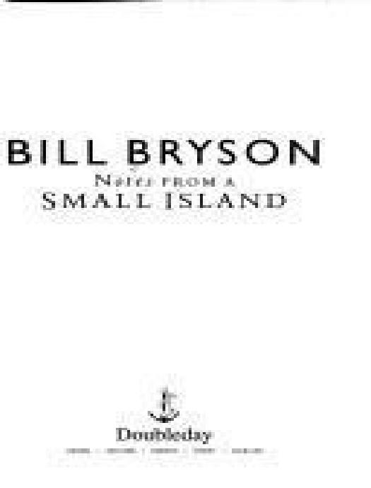 Notes From a Small Island by Bill Bryson