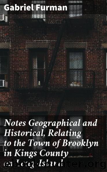 Notes Geographical and Historical, Relating to the Town of Brooklyn in Kings County on Long-Island by Gabriel Furman