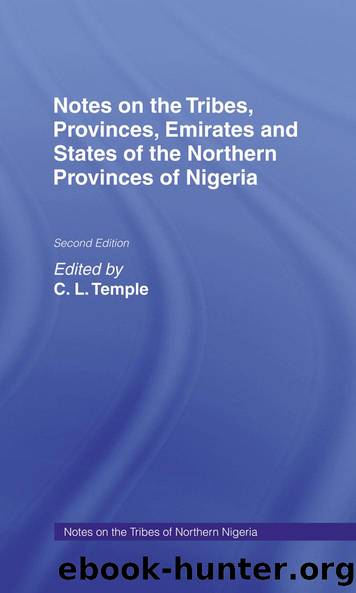 Notes of the Tribes, Emirates Cb by O. Temple