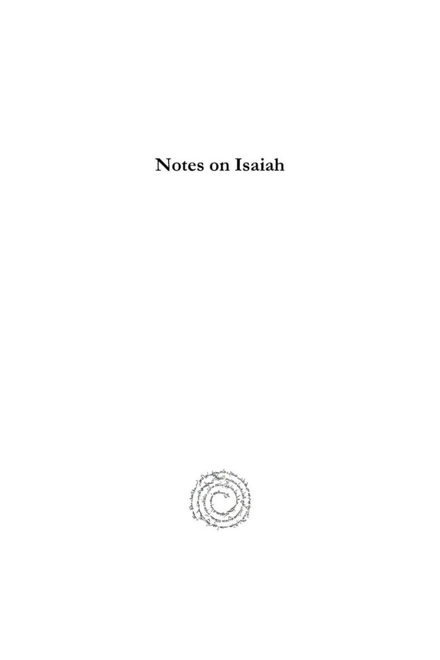 Notes on Isaiah (vol 2): Notes, critical, explanatory, and practical, on the Book of the Prophet Isaiah by Albert Barnes