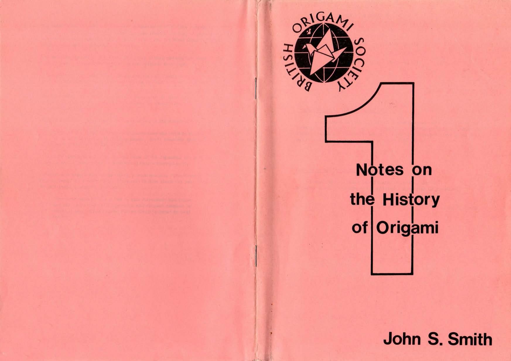 Notes on the History of Origami by John S. Smith