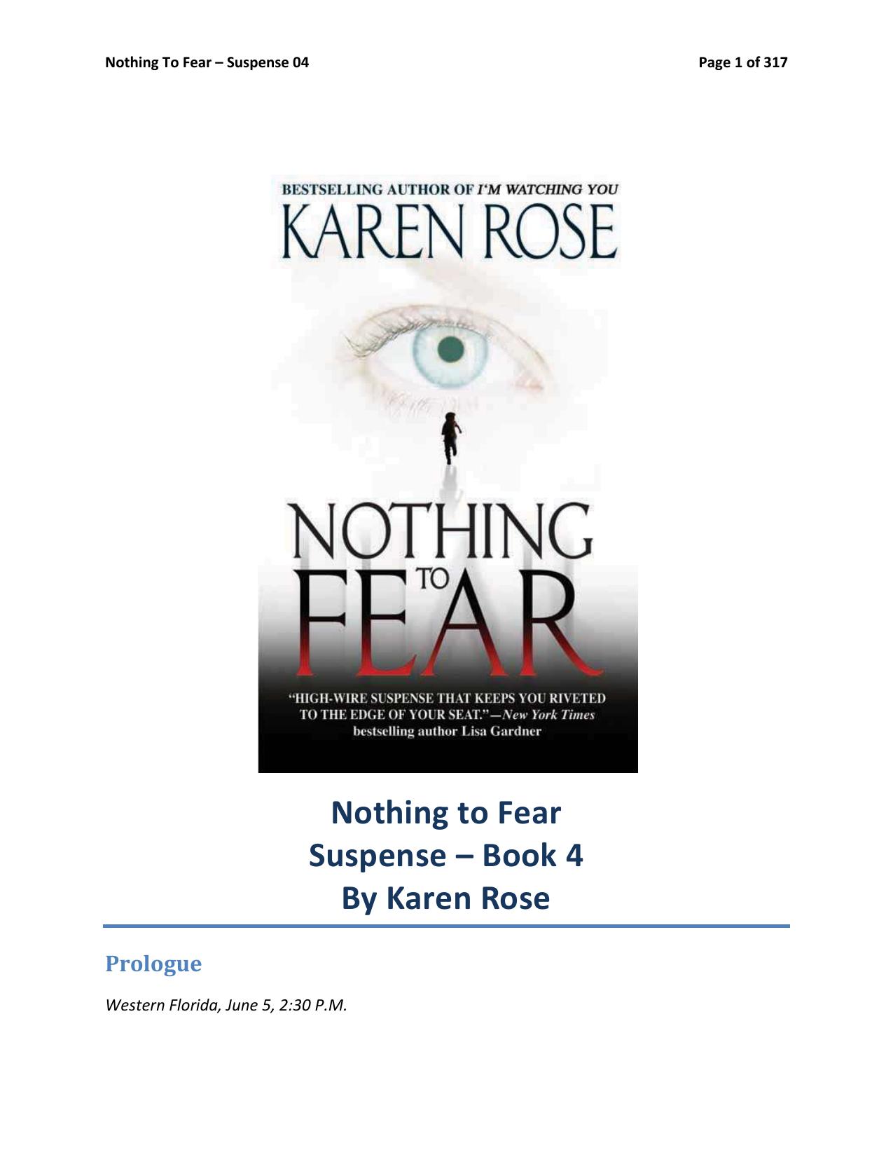 Nothing To Fear by Karen Rose