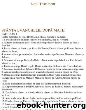 Noul testament by Anonymous