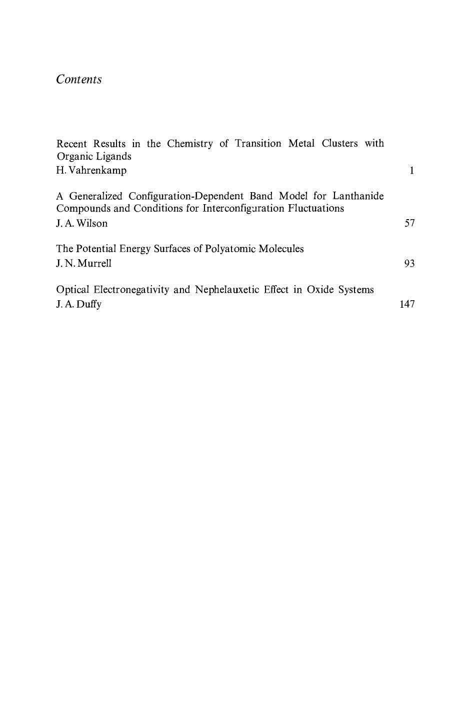 Novel Chemical Effects of Electronics Behaviour by Heinrich Vahrenkamp (auth.)