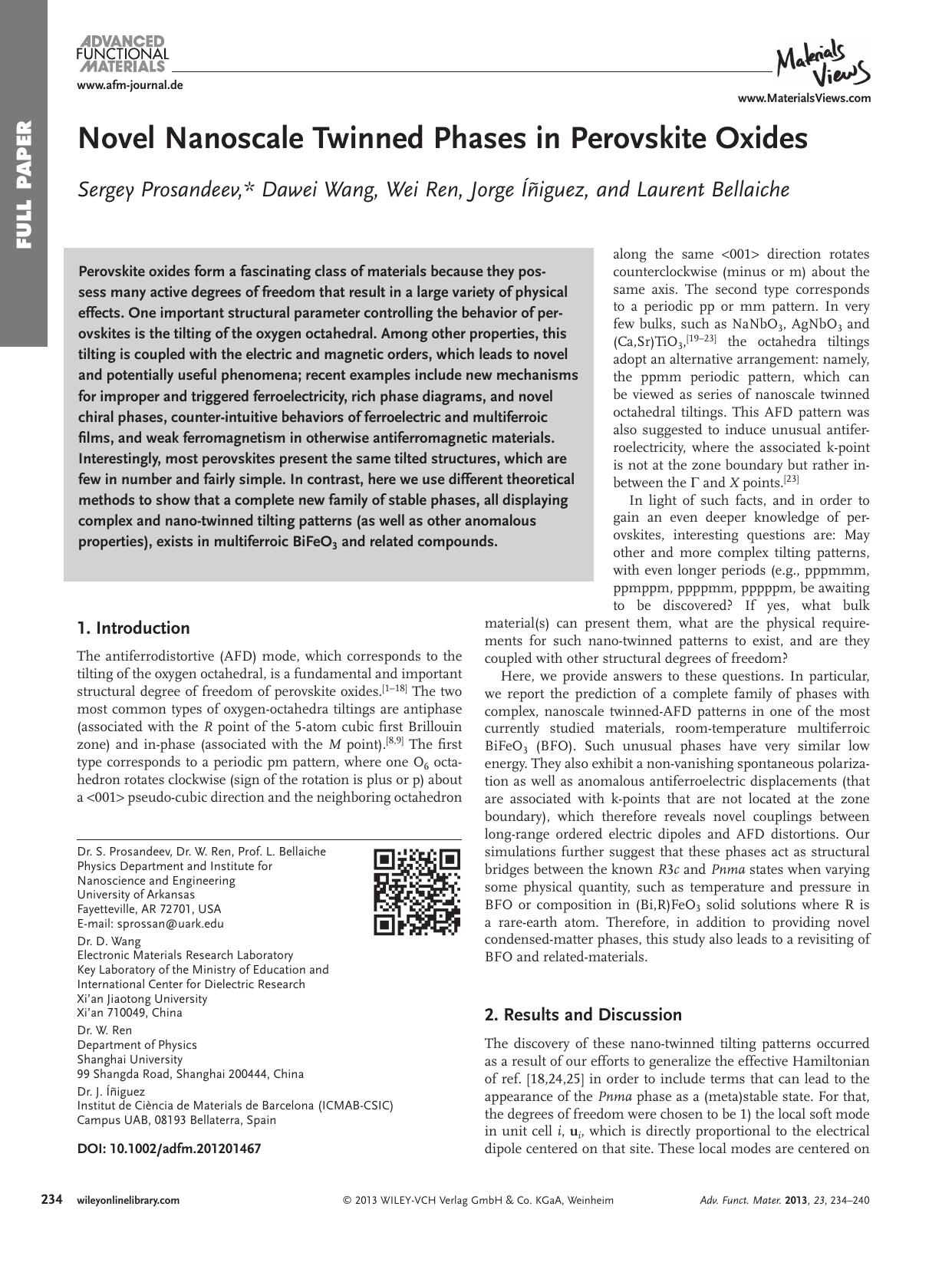 Novel Nanoscale Twinned Phases in Perovskite Oxides by vng