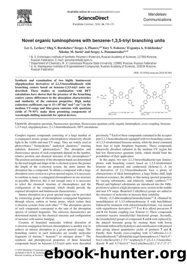 Novel organic luminophores with benzene-1,3,5-triyl branching units by unknow