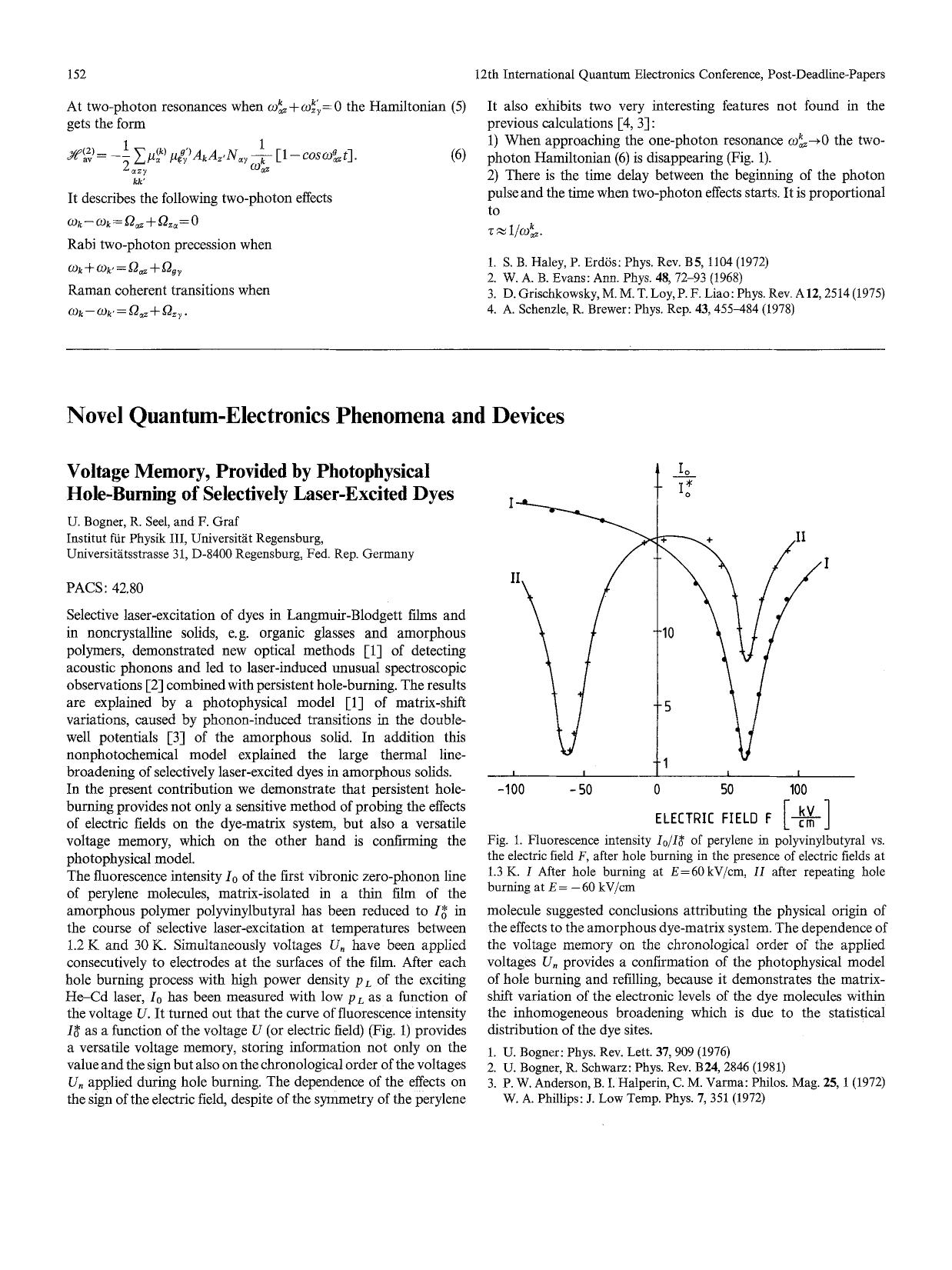 Novel quantum-electronics phenomena and devices by Unknown