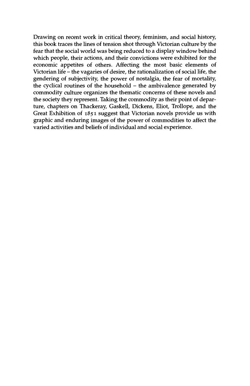 Novels behind Glass: Commodity Culture and Victorian Narrative (Literature, Culture, Theory) by Andrew H. Miller