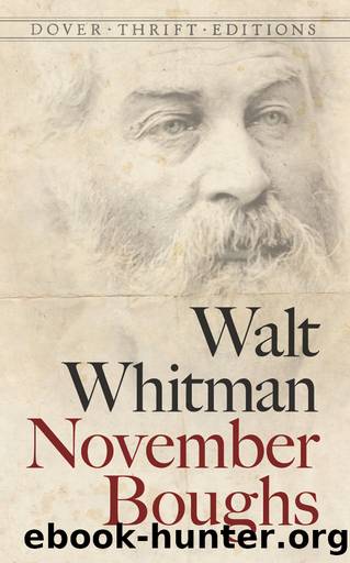 November Boughs by Walt Whitman