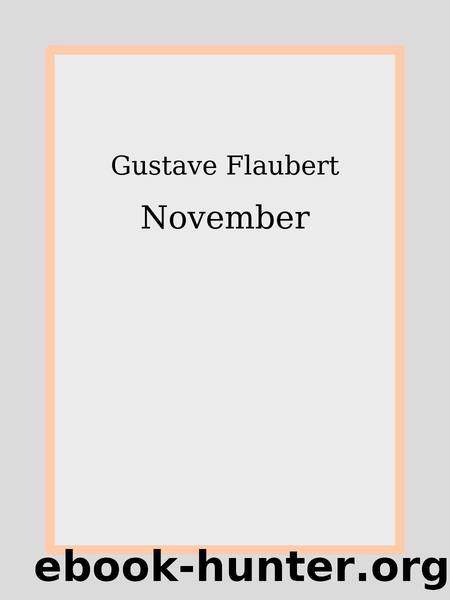 November by Gustave Flaubert