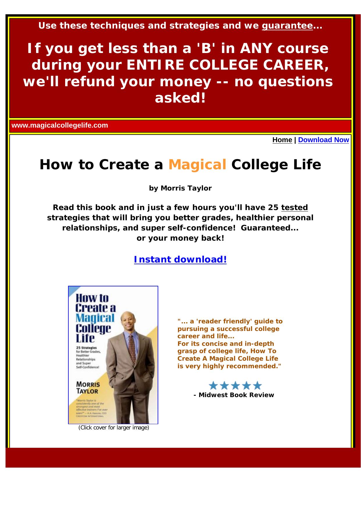 Now Anyone Can Be Successful In College! by Best of Kuszter's Collection