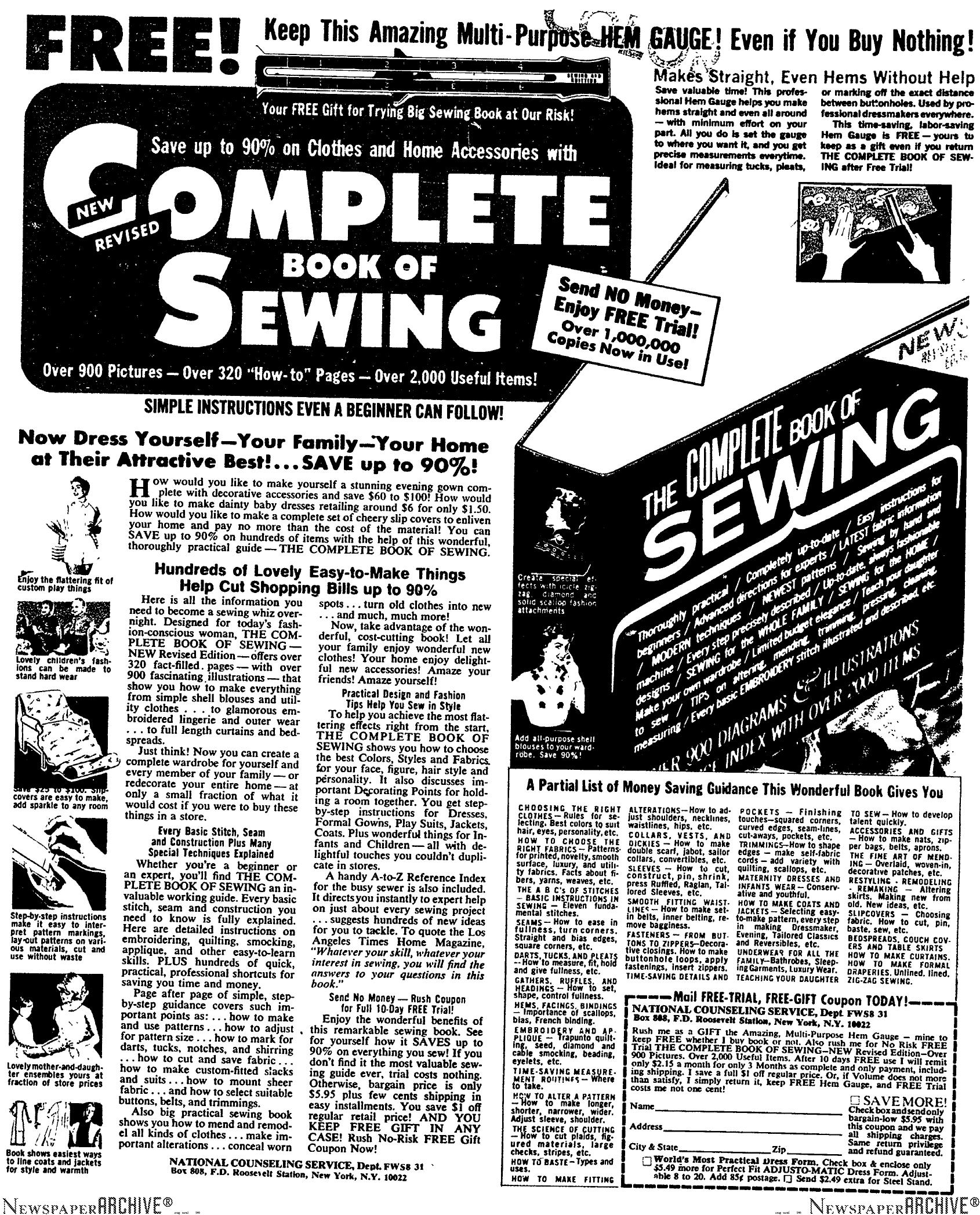 Now Dress Yourself - Your Family by Copyright 2005 Heritage Microfilm Inc. & Newspaperarchive.com
