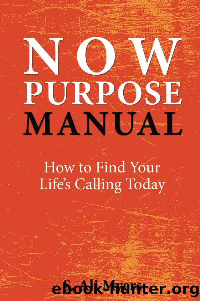 Now Purpose Manual: How to Find Your Life's Calling Today by Myers S. Ali