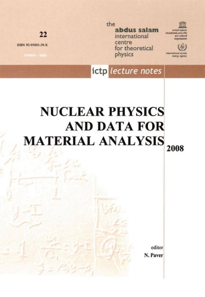 Nuclear physics and data for material analysis by Nello Paver