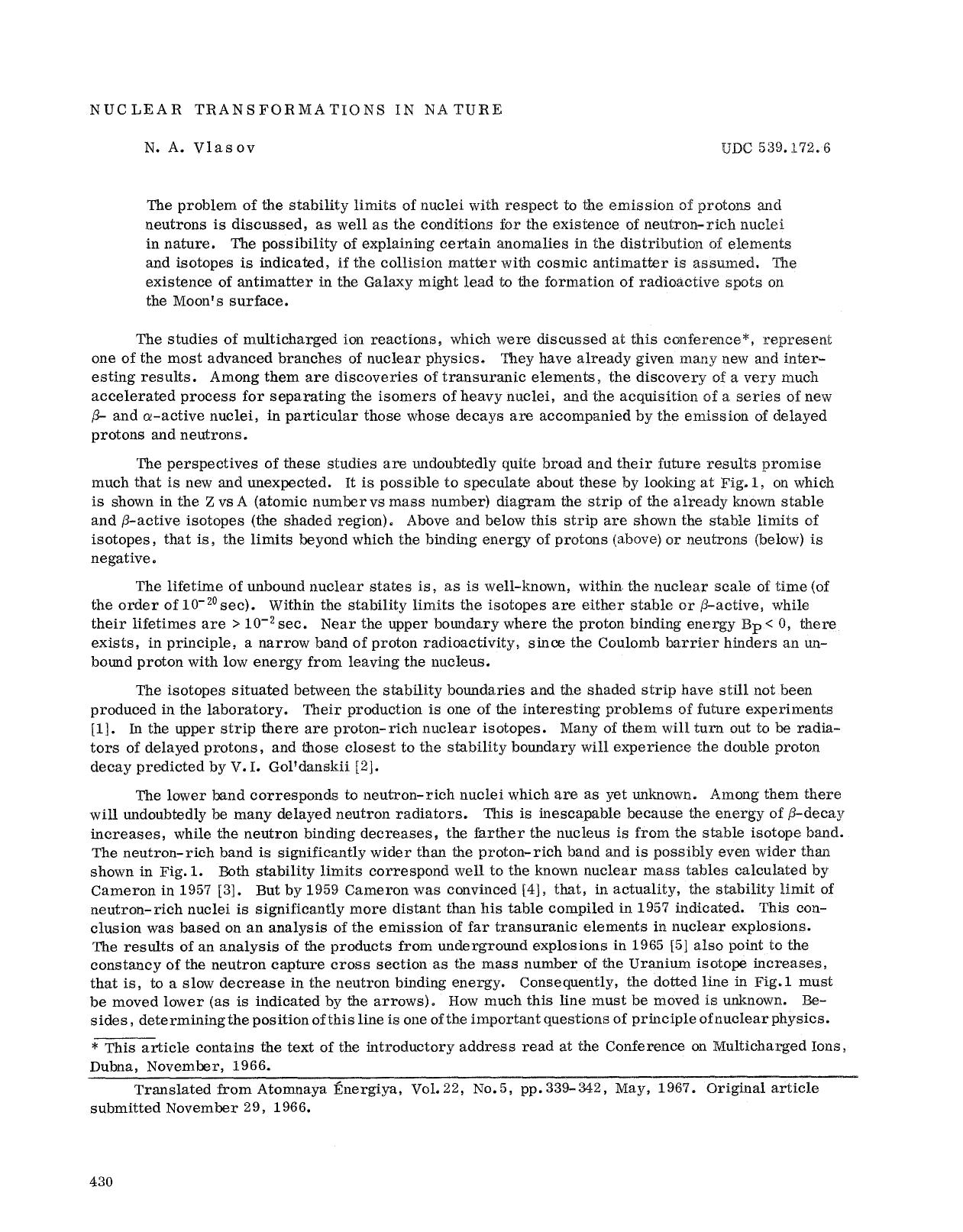 Nuclear transformations in nature by Unknown