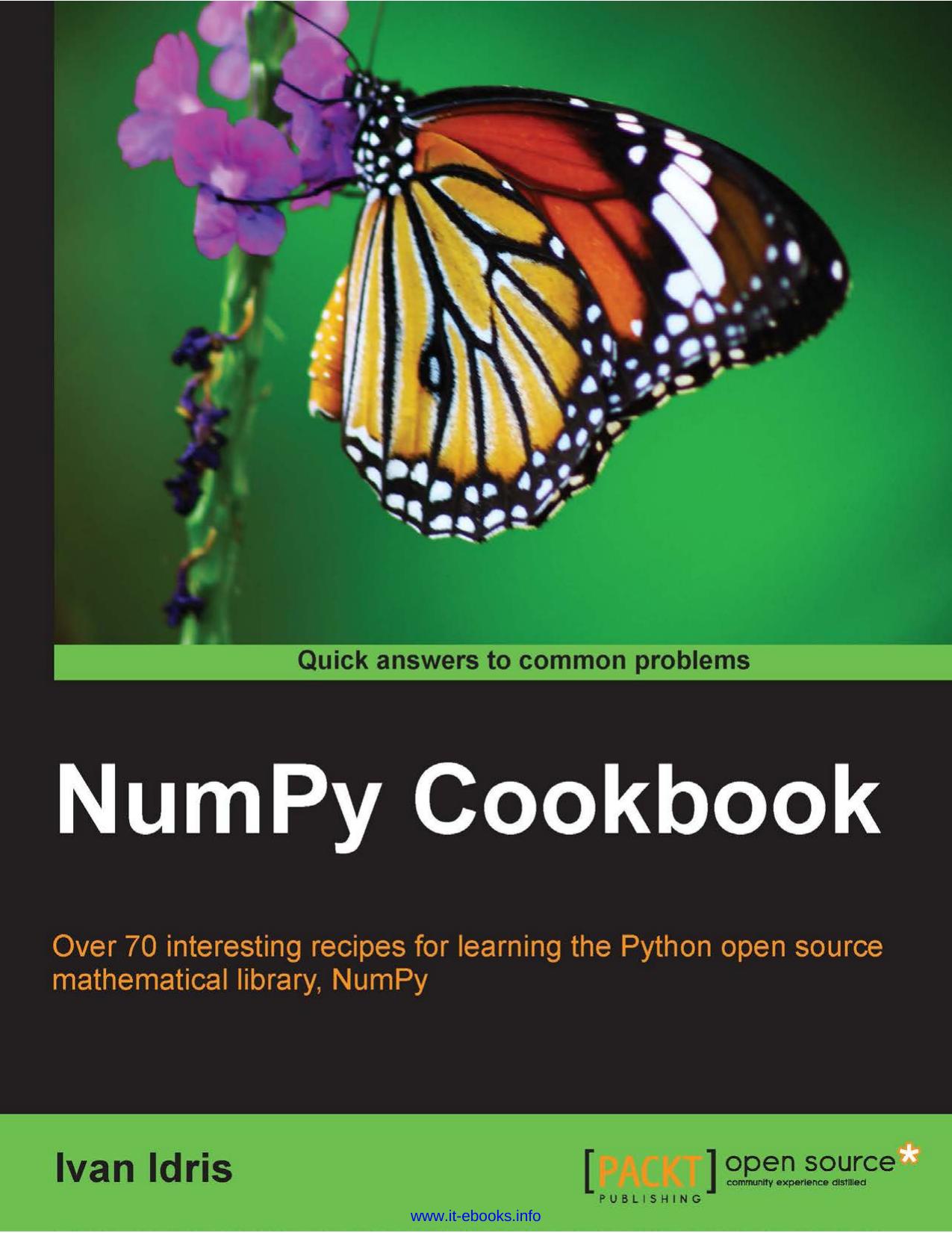 NumPy Cookbook by Ivan Idris