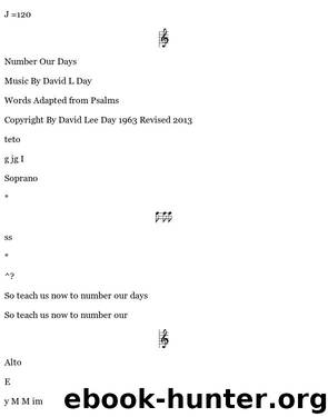 Number Our Days by David L. Day