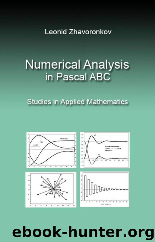 Numerical Analysis in Pascal ABC: Studies in Applied Mathematics by Zhavoronkov Leonid