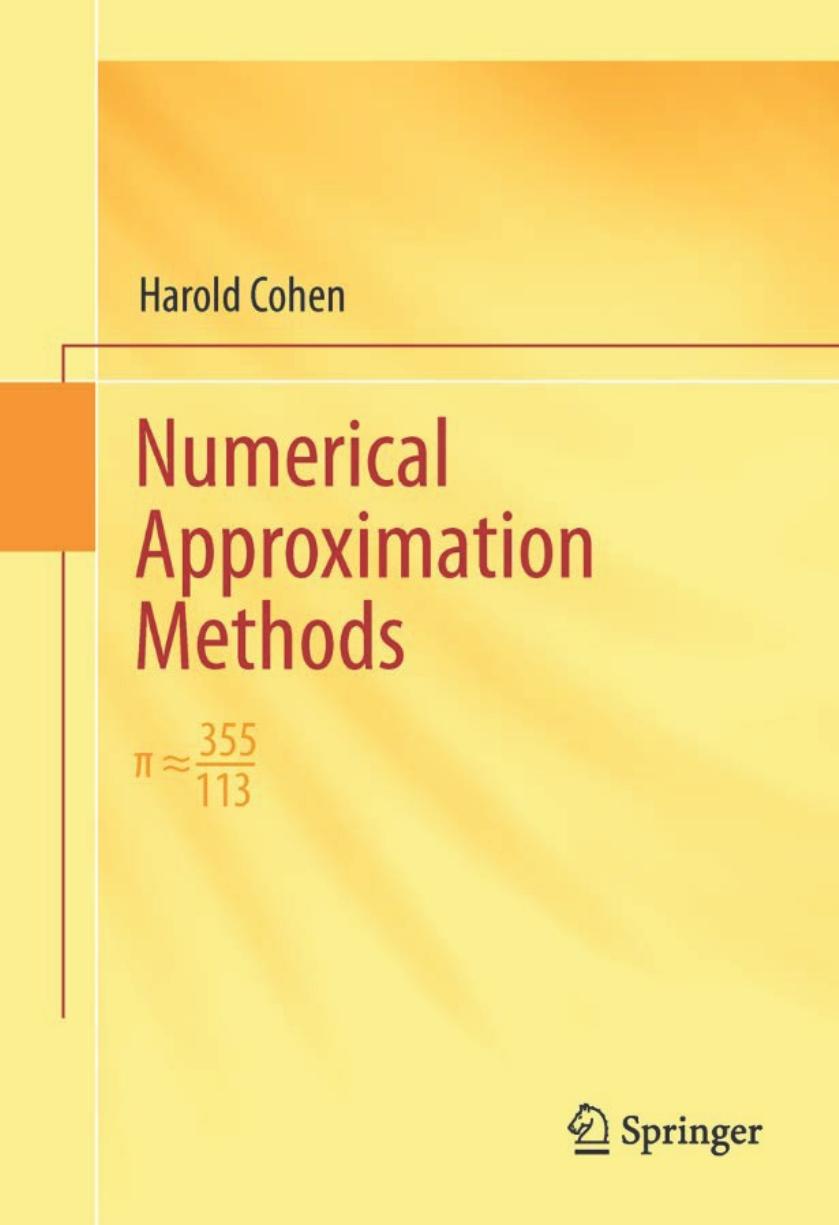 Numerical Approximation Methods by Harold Cohen