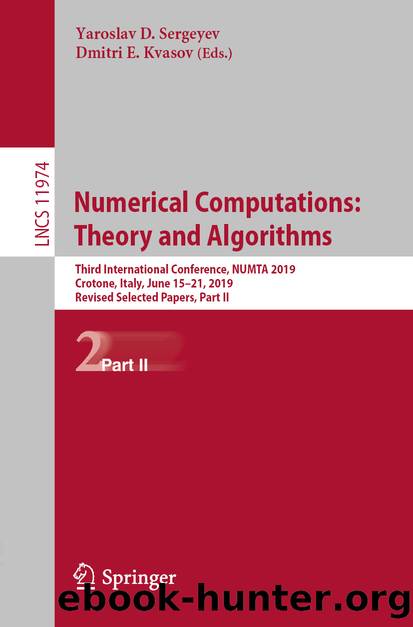 Numerical Computations: Theory and Algorithms by Unknown