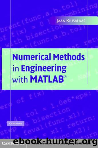 Numerical Methods in Engineering With MATLAB by Jaan Kiusalaas