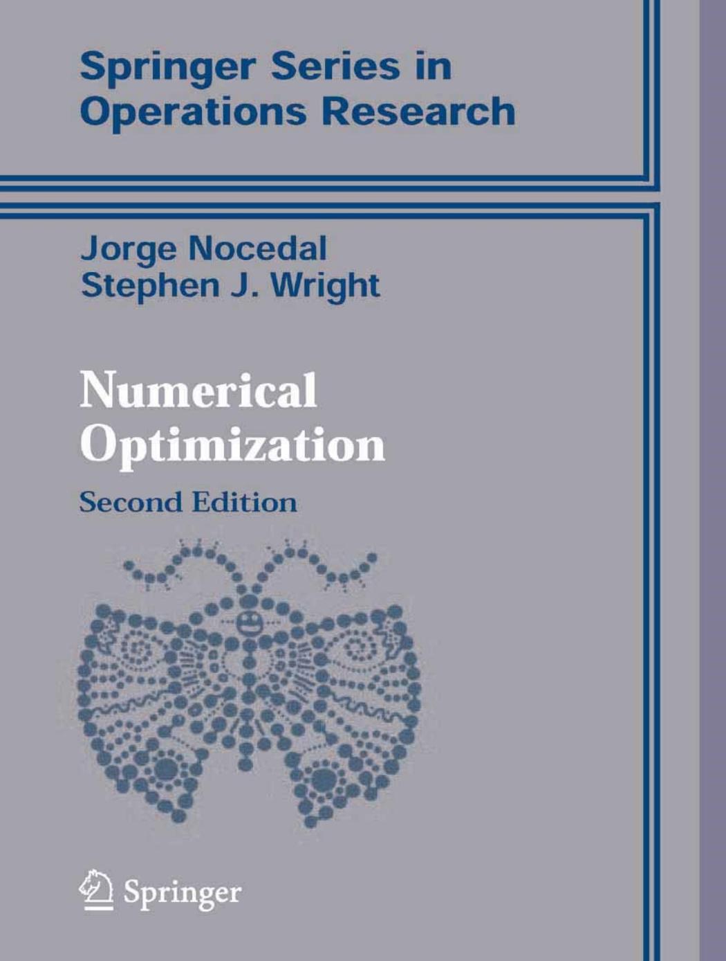 Numerical Optimization by Stephen Wright by Unknown
